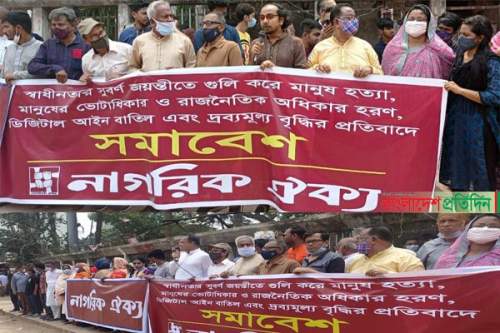 দ্রব্যমূল্যের লাগাম টেনে ধরতে ব্যর্থ সরকার : নাগরিক ঐক্য