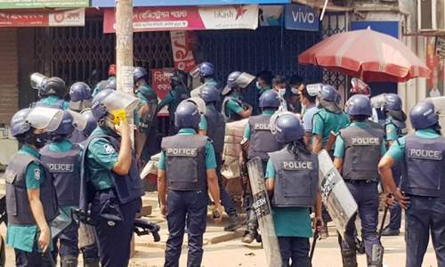 গাজীপুরে পুলিশের সঙ্গে ছাত্রদল ও যুবদলের সংঘর্ষ