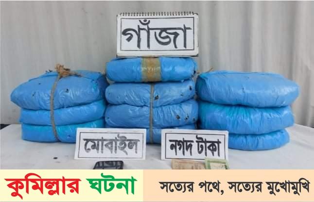 আলেখারচর বিশ্বরোড থেকে গাঁজাসহ দুইজন আটক