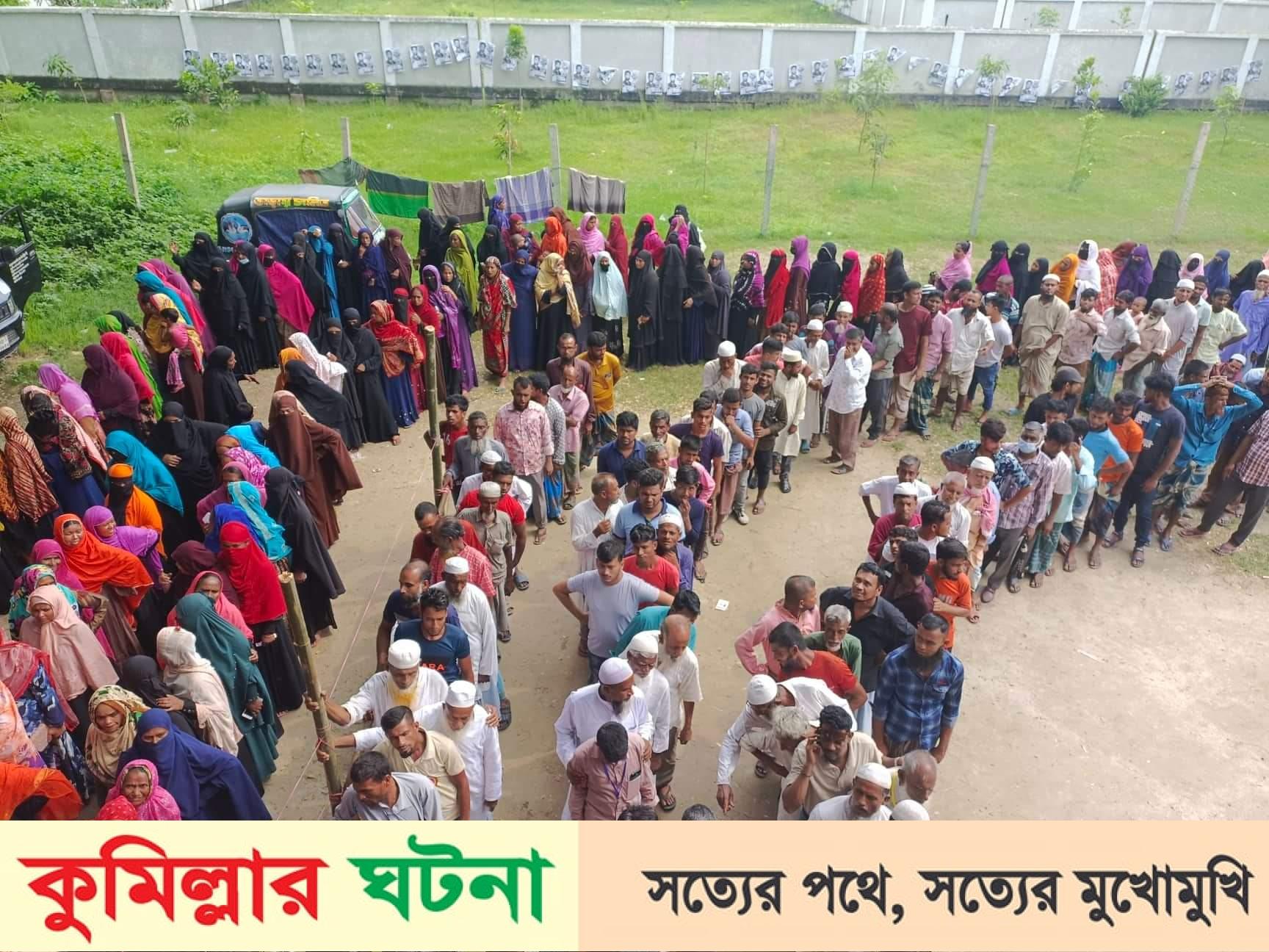 ভোট গ্রহণ চলছে দেবীদ্বার’র ভানী ইউপি নির্বাচন