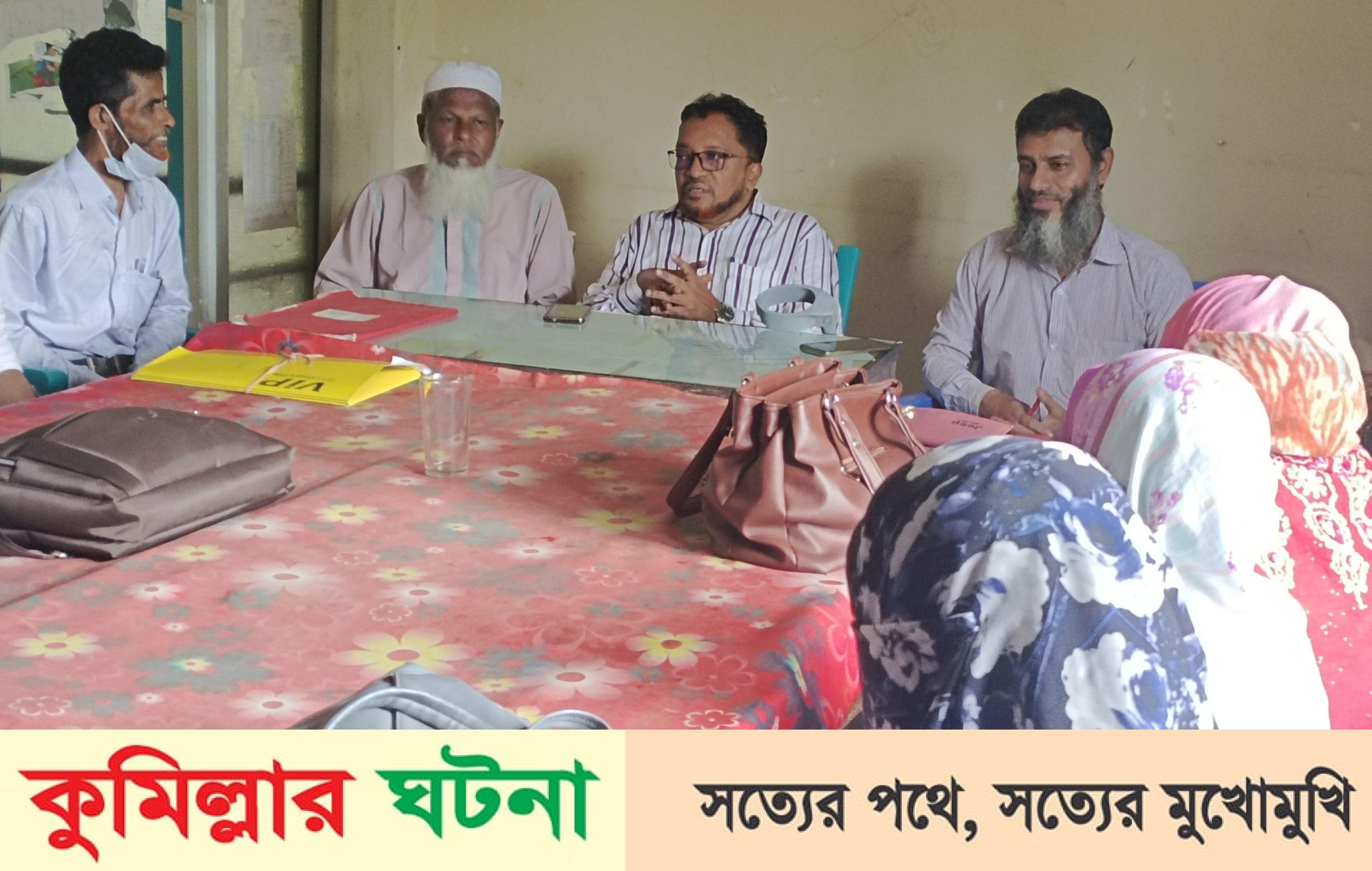 দেবীদ্বার অক্সফোর্ড স্কুলে শিক্ষার মানোন্নয়নে মাধ্যমিক শিক্ষা অফিসার’র পরামর্শ সভা