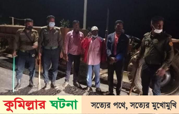 গোমতী নদীর অবৈধভাবে মাটি কাটায় ৫ জনের সাজা