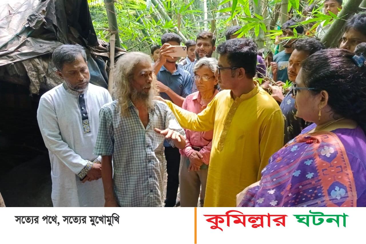 দেবীদ্বারের মুজিব ১৭ বছর ধরে জঙ্গলের খুপড়িতেই করছে বসবাস