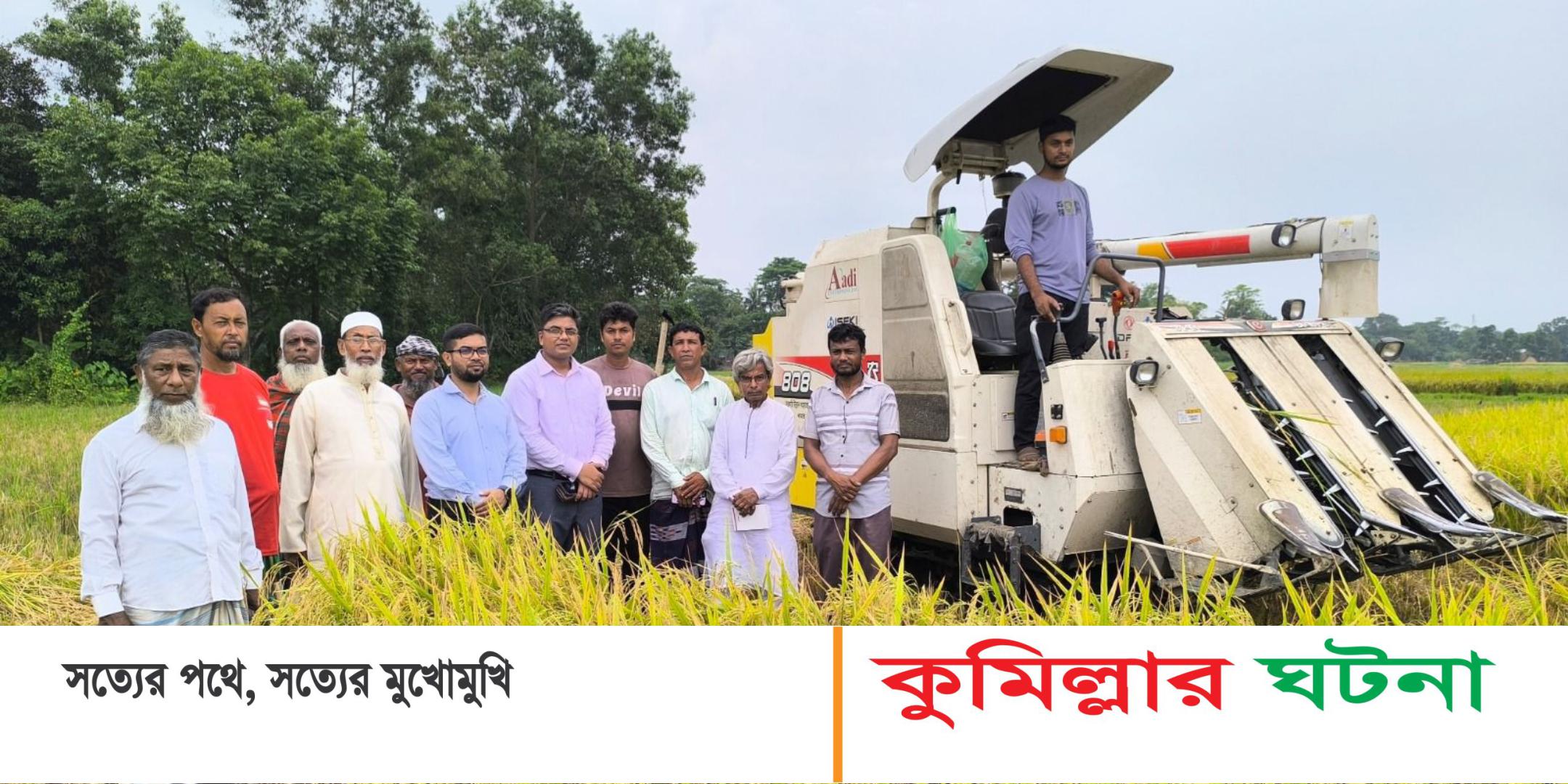 বাংলাদেশের ব্রি ধান- ১০২ এর সর্ববৃহৎ মাঠ দেবীদ্বারে