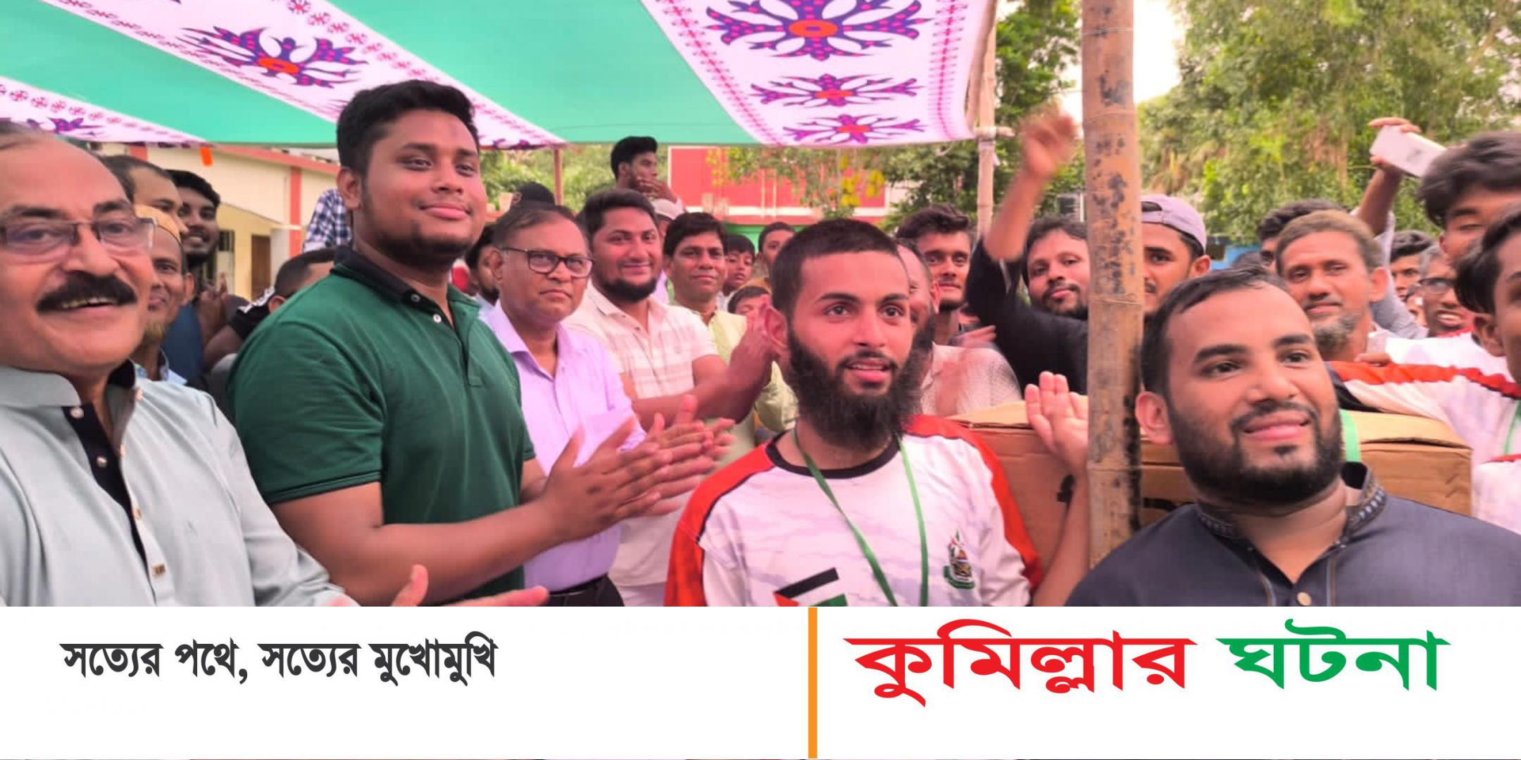 দেবীদ্বারে মিনি ফুটবল ফাইনাল খেলায় প্রধান অতিথি হাসনাত আব্দুল্লাহ